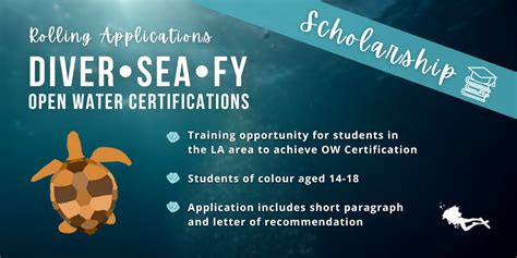 scuba diving scholarships.